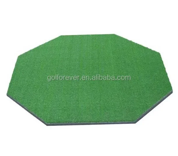 3D Octagon golf practice mat with slope outdoor driving mat indoor swing training mat