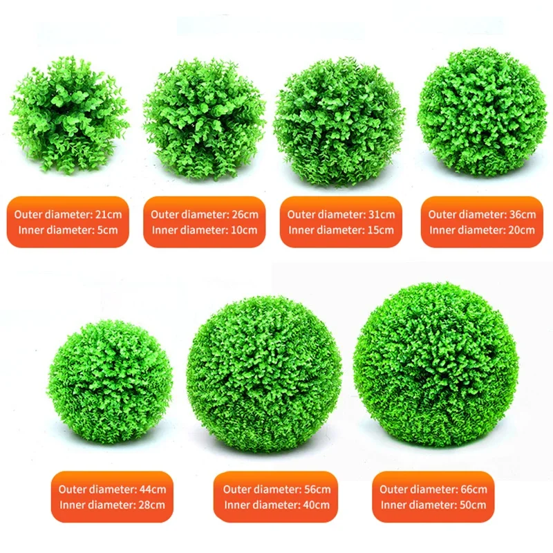 Artificial Plant Grass Ball Milan Ball Green Plant Decoration Ceiling Plastic Fake Flower Shopping Mall Opening Window