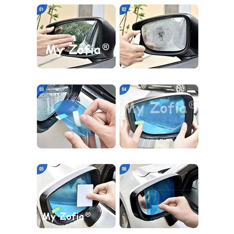 For Zeekr X 2026 2027 Car Rearview Mirror Rainproof Film Anti Fog Anti Glare Waterproof Clear Vision Protective Accessories view 4