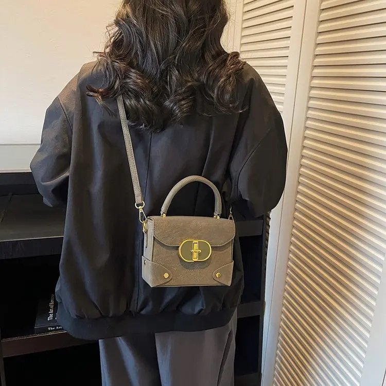 2025 Winter Vintage Matte Shoulder Bag, Retro Suede Leather Multi-way Crossbody Tote, Large Capacity Handbag for Work