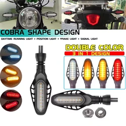 Universal 16LED Motorcycle Rear Tail Brake Flasher Light DRL Lamp Directional Indicators Turn Signals Stop Signal Flashing Lamp