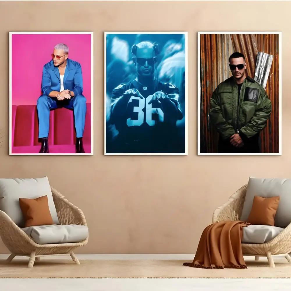 DJ Snake Poster Self Adhesive HD PVC Wall Art - Waterproof & Stain Proof For Home Office