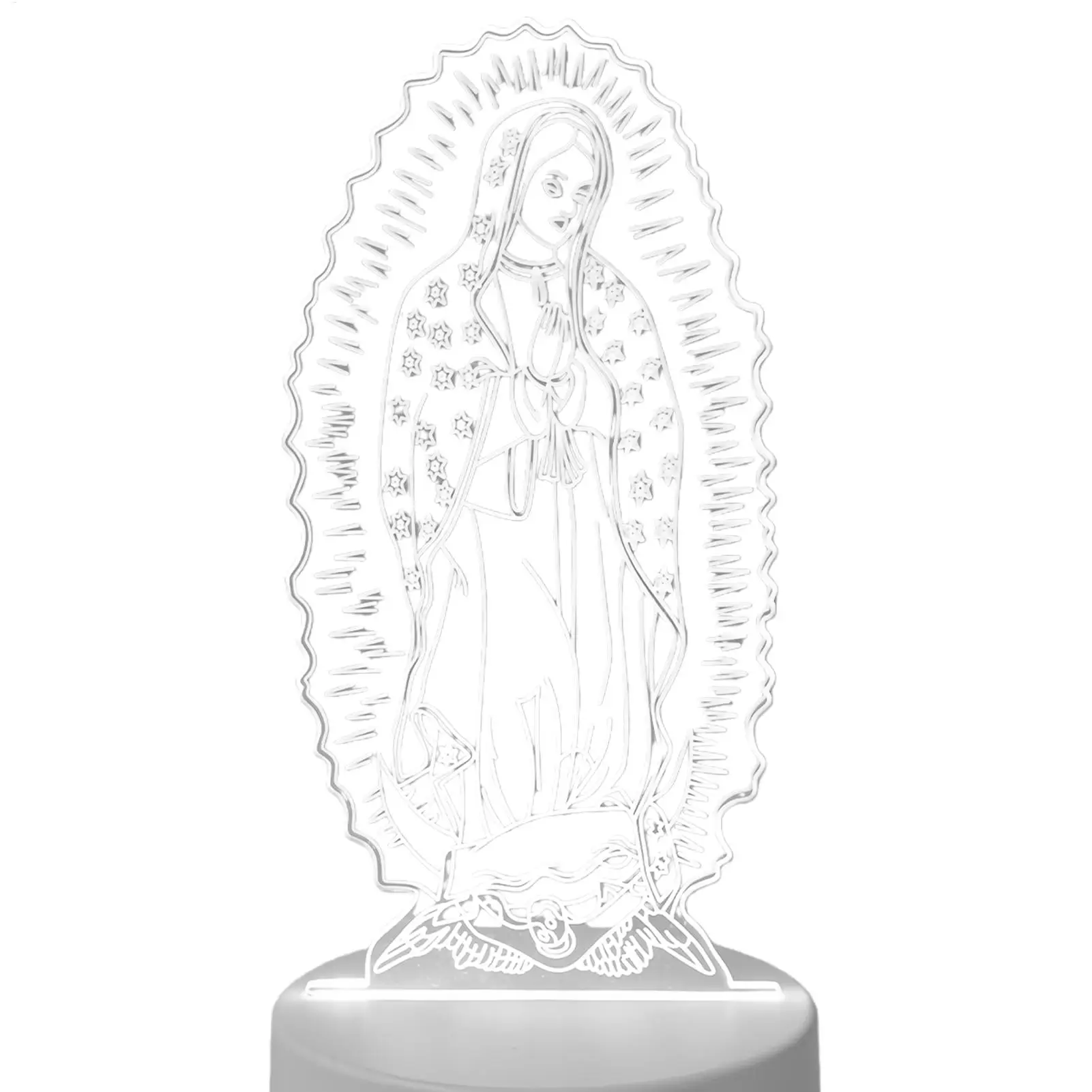 

Светодиодный настольный светильник, настольное религиозное украшение, USB, религиозная настольная лампа для дня рождения, прикроватная тумбочка для дома, гостиной, квартиры, общежития