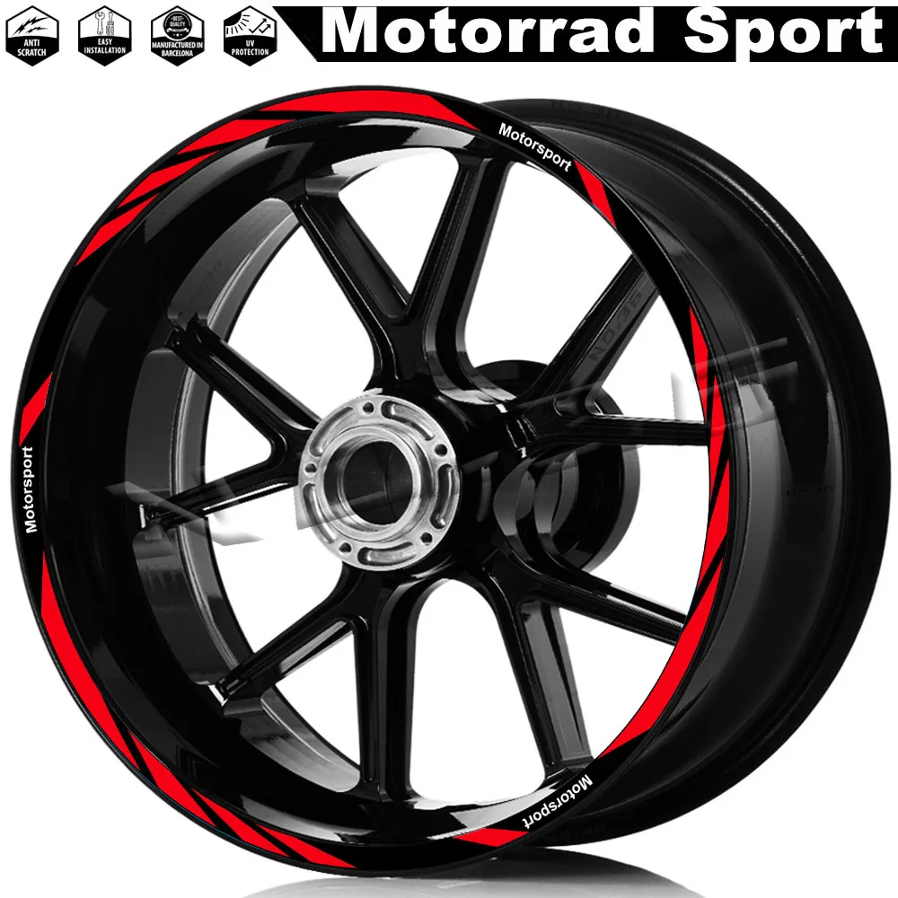 For R1250RS F900R/XR F800R S1000XR/RR/R  R nine t R1200R G310R K600GTL Motorcycle Wheel Sticker Rim Stripe Decal Accessories