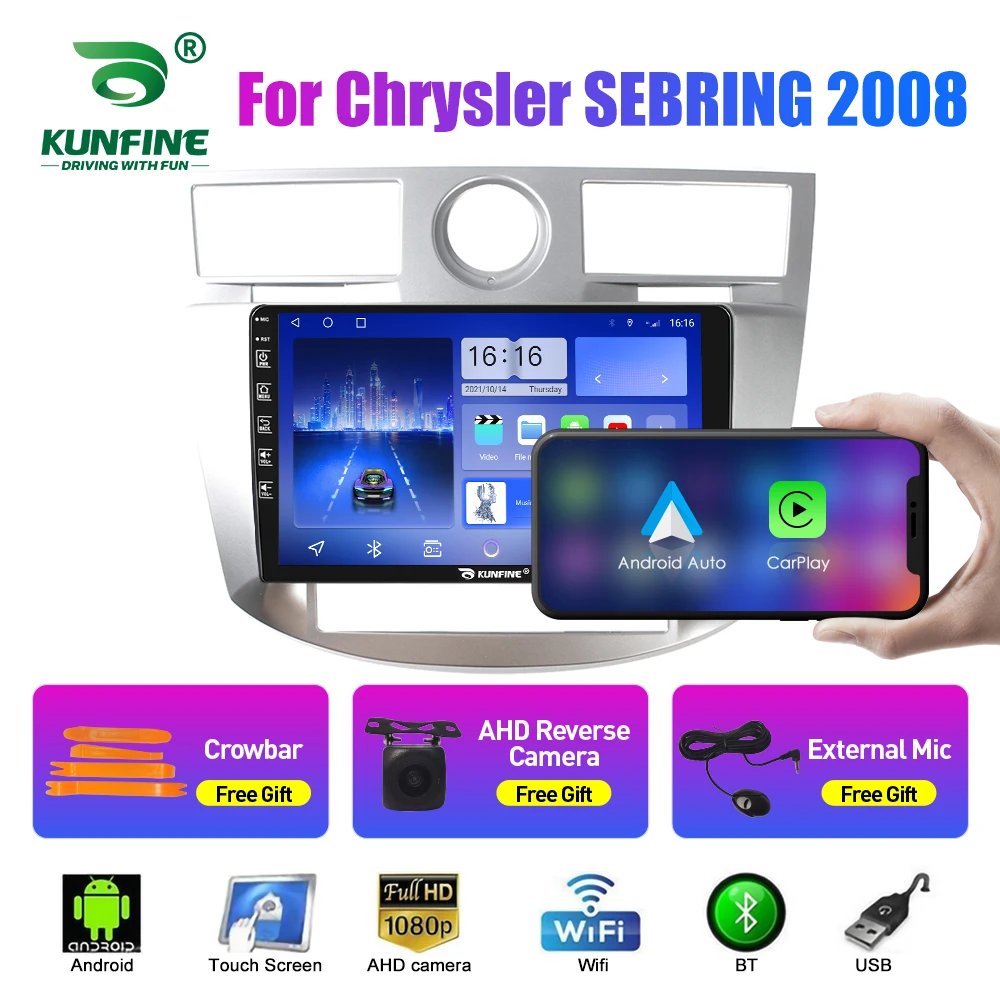 

Автомобильный радиоприемник для Chrysler SEBRING 2008, 2Din, Android, восьмиядерный автомобильный стерео DVD, GPS-навигатор, плеер, мультимедийный Android, авто Carplay