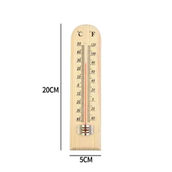 Large Wall Thermometer Garage Garden Indoor Kitchen Tools Outdoor Thermometer Traditional Wooden 1* Patio Shed