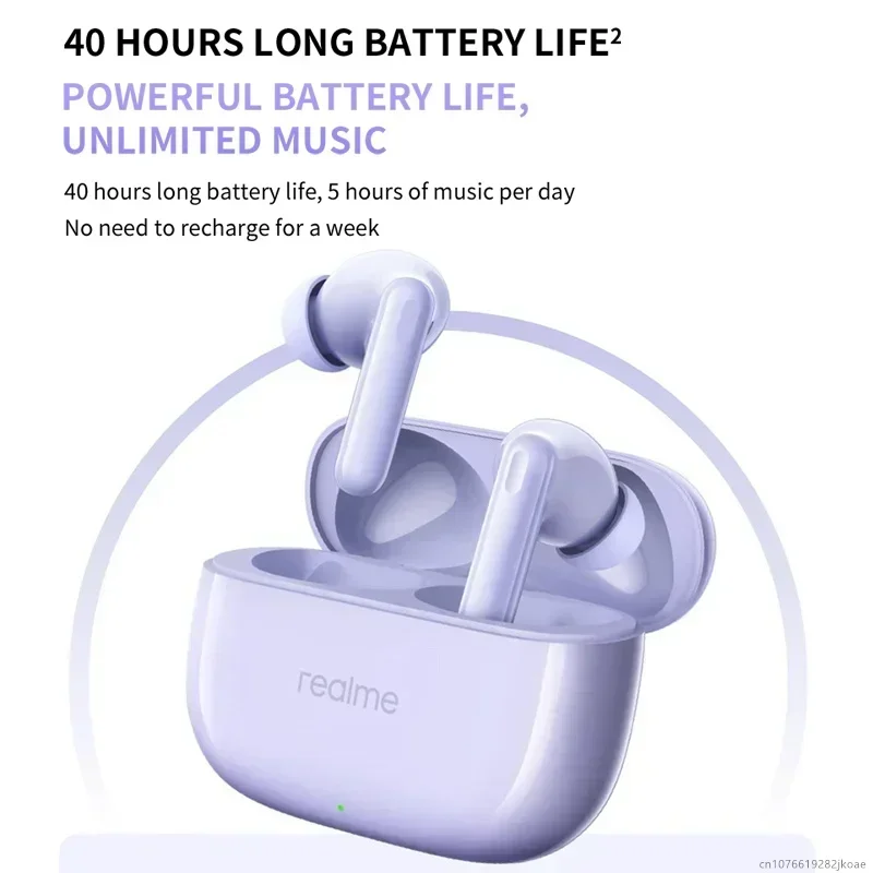 Realme Buds T310 سماعات 46dB نشط إلغاء الضوضاء HiFi سماعات لاسلكية بلوتوث 5.4 لعبة سماعة الموسيقى الاستعداد الطويل #5