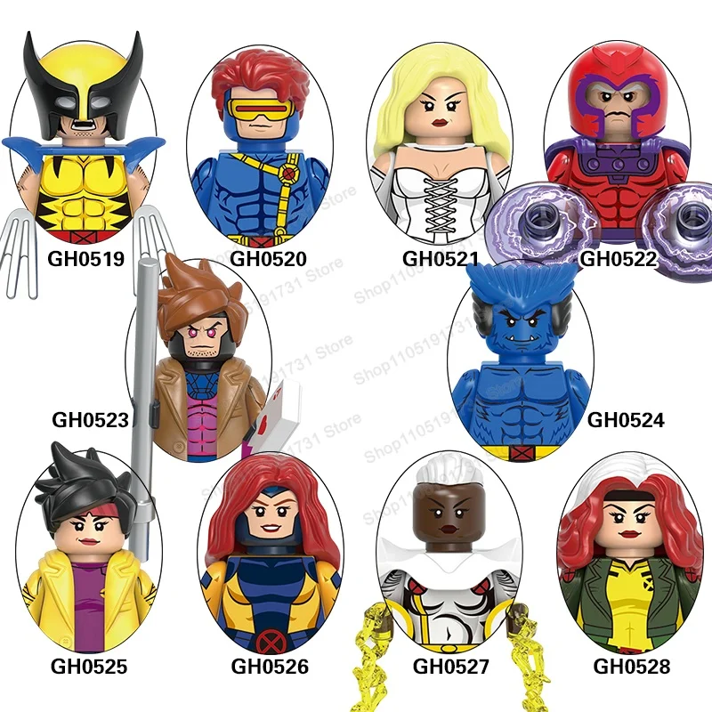 Boîte Mystère Série de Dessins Animés Blocs de Construction Figurines Mini-Poupées Humaines Figurines Jouets pour Enfants Cadeaux d'Anniversaire Collection Cadeaux