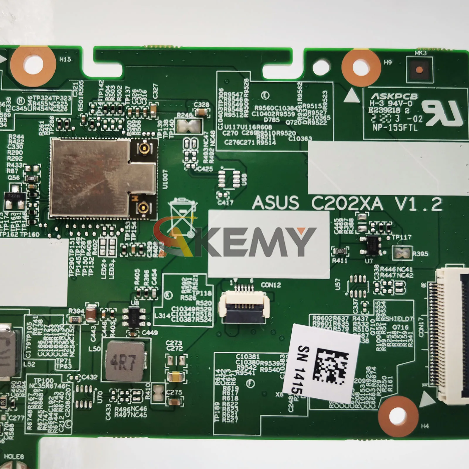 C202XA Laptop Motherboard For ASUS Chromebook C202X C202XA Notebook Mainboard With MT8173C 100% tests OK fast shipping stk
