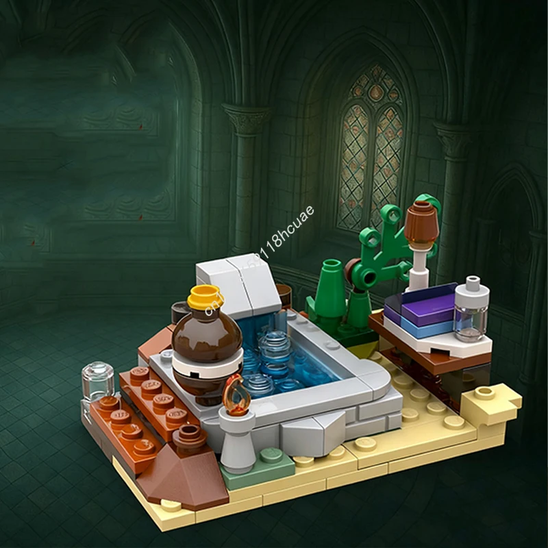 

145pcs MOC Prefects Bathroom scene Model Building blocks Kids Toys idea Assemble creative DIY Christmas gifts