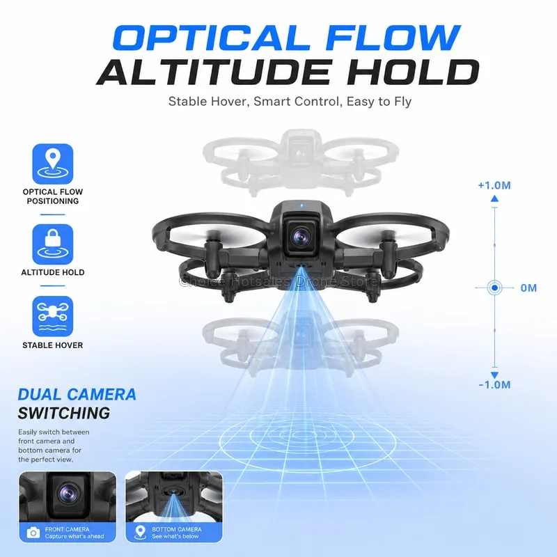 VR Big Drones 4K HD Wide Angle Camera WiFi FPV RC Helicopter with Large Screen Foldable Quadcopter for Professional Photography