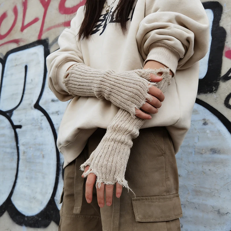 luvas-de-trico-longas-desfiadas-sem-dedos-para-mulheres-acessorios-de-moda-y2k-streetwear-gotico-e-punk