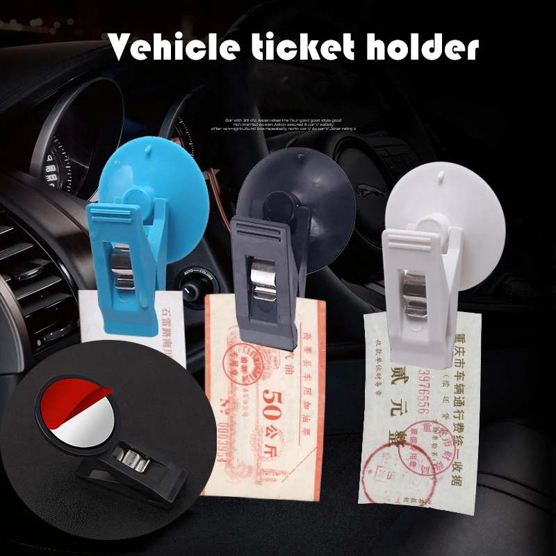 2pcs Car Interior Window Clip Mount Black Suction Cap Clip Plastic Sucker Removable Holder For Sunshade Curtain Towel Ticket