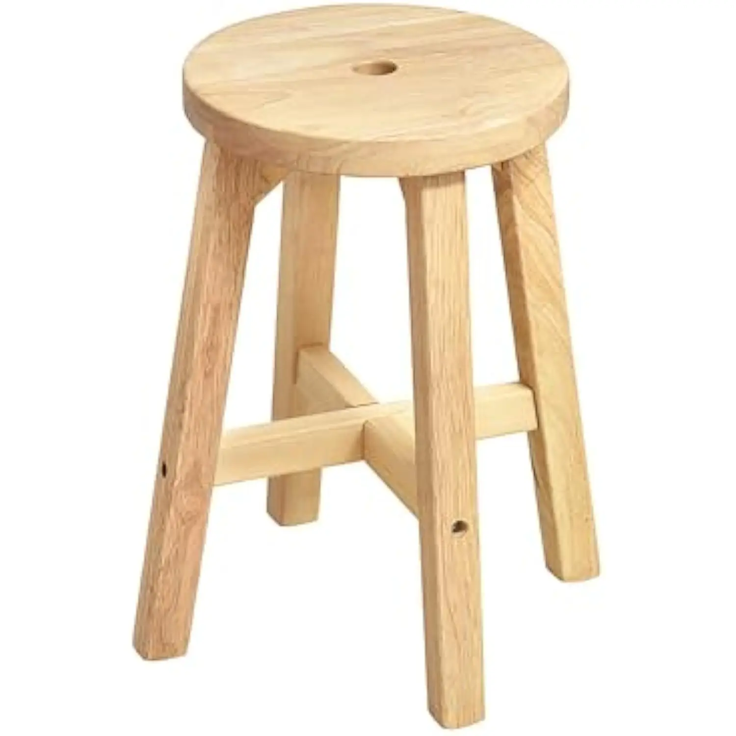 

Wooden Stool, Solid Wood Round Stools (Round 18 H)