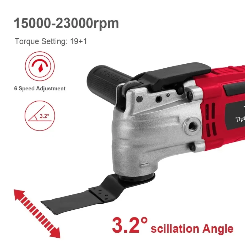 China High Quality 260w 300w 500w 6 Speed Portable Corded Electric Multifunction Oscillating Power Multi Tool With Saw Blades