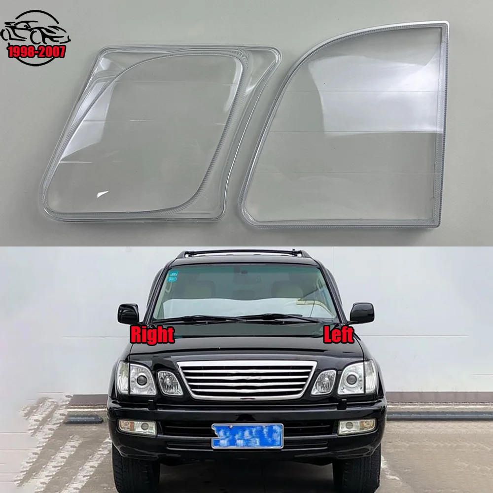 

For Lexus LX470 1998 to 2007 (Plastic) Headlamp Cover Transparent Headlight Shell Lens Plexiglass Replace Original Lampshade