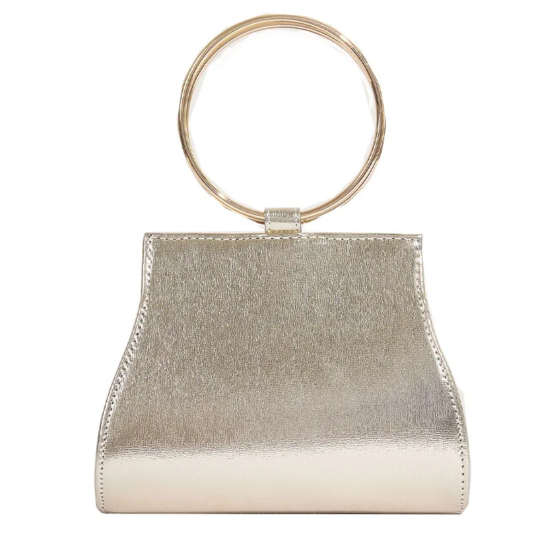 Bolso de noche con diamantes de imitación para mujer, cartera de día de cristal, monedero de boda, fiesta, banquete, bolsos de mano plateados