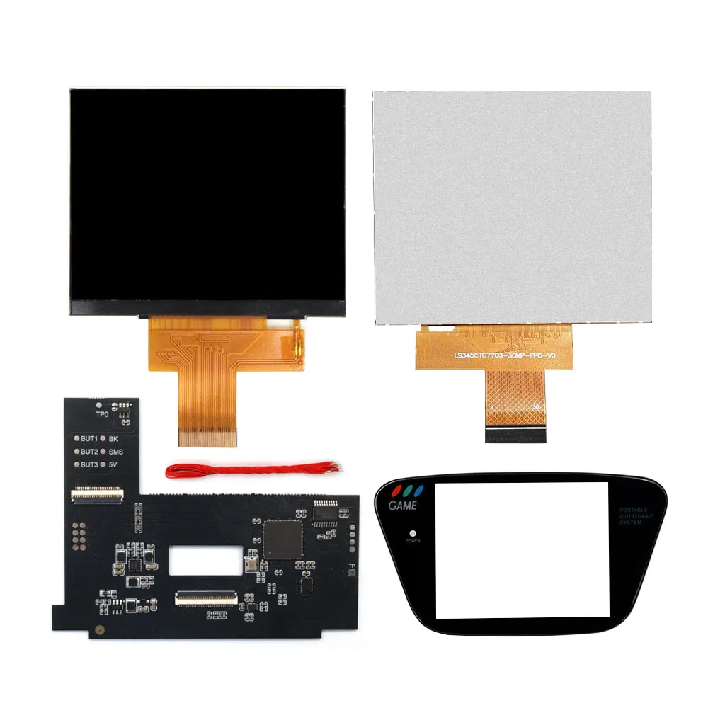 LCD IPS Screen Mod Kits For Sega GG Touch sensor For SEGA Game Gear console w/ Housing Shell