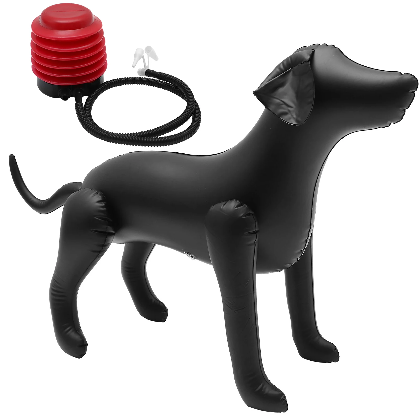 

Inflatable Model Black 5Inch Pump Dog Standing Models For Display Random Color Pet Shop Display Stand for Dog Coats