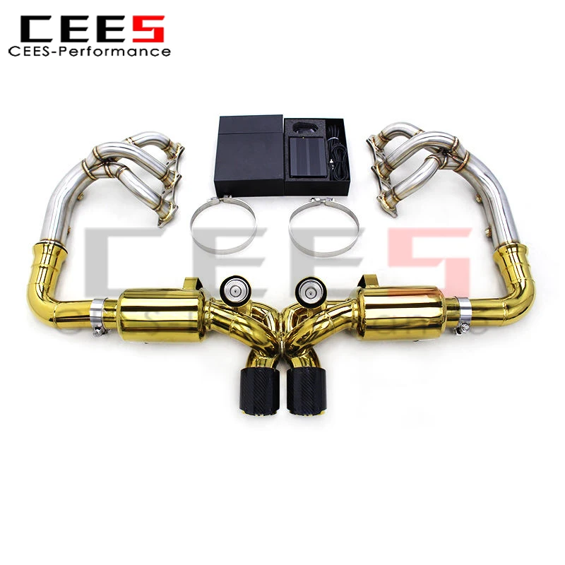 

CEES Gold Electroplated Stainless Steel Header & Catback for Porsche 911 991/991.1/991.2 GT3 2011-2019