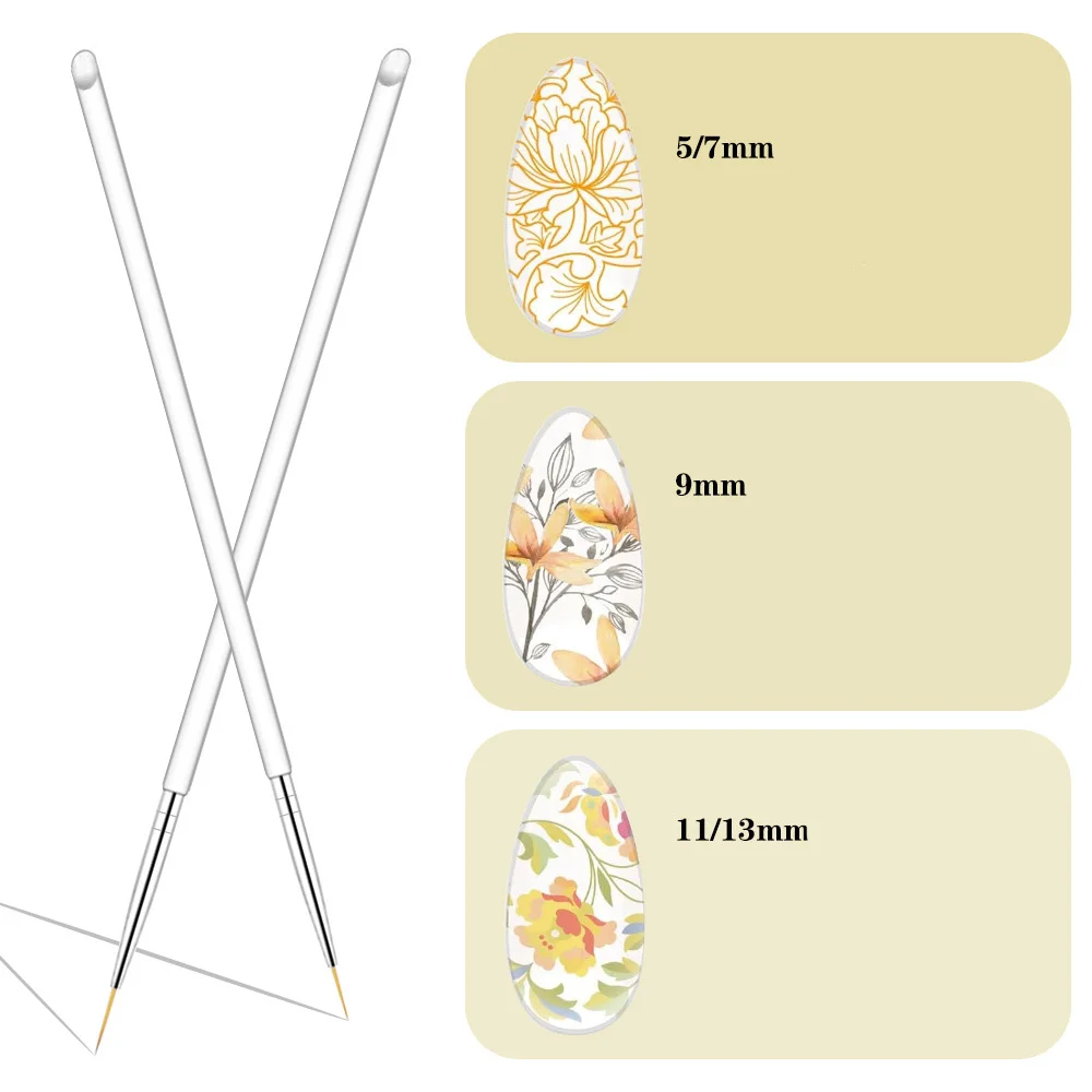 

Nail Art Drawing Pen Transparent Acrylic Material Single Pack Used for Drawing Painting Pen Nails File Nail Art Tools