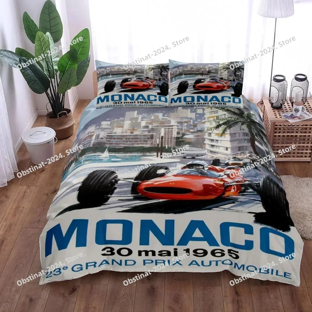 Gt3 Rally Duvet Cover Set King Queen Double Full Twin Single Size Bed Linen Set