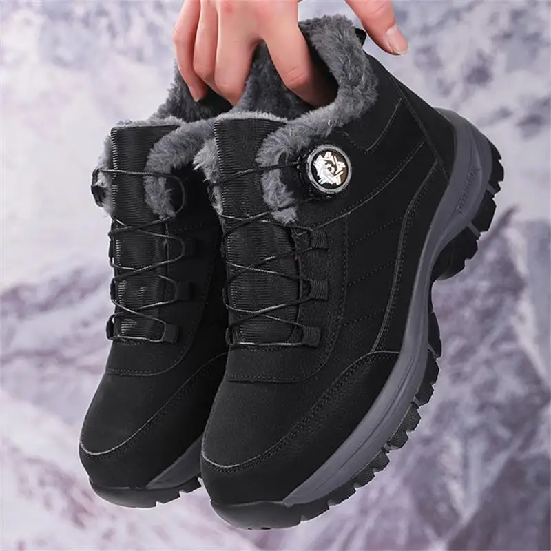 Unisex High-End Rotating Buckle Winter Snow Boots for Outdoor Sports Climbing Hiking High-Top Cold-Resistant And Warm Snow Boots