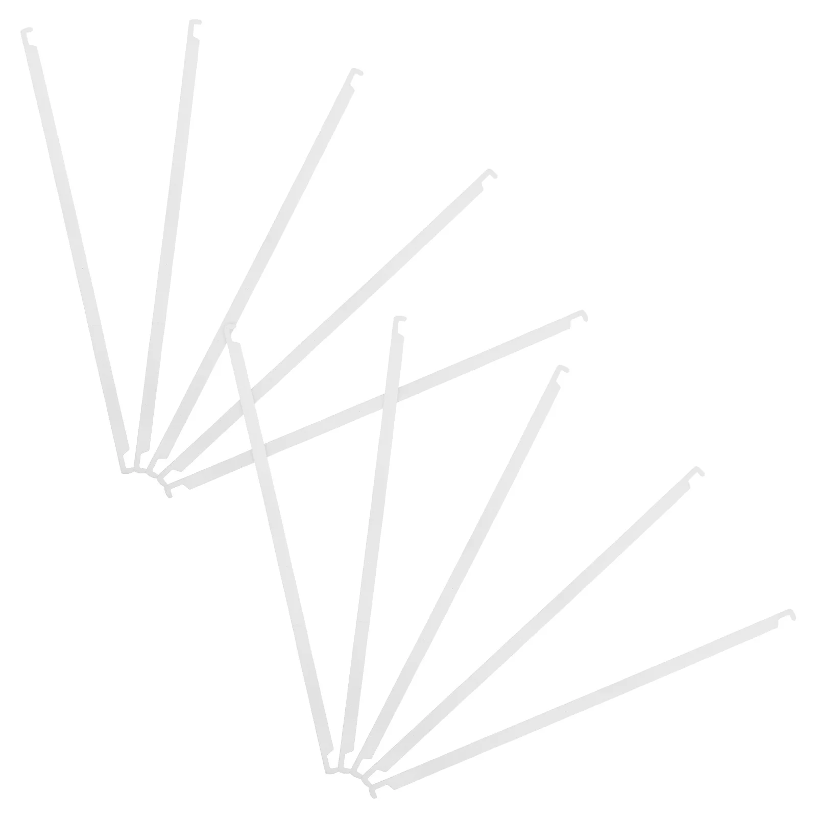 10Pcs Metal File Organizer Rods Office Hanging Rods Strong Load Capacity Ideal for File Cabinets Desks Efficient Storage