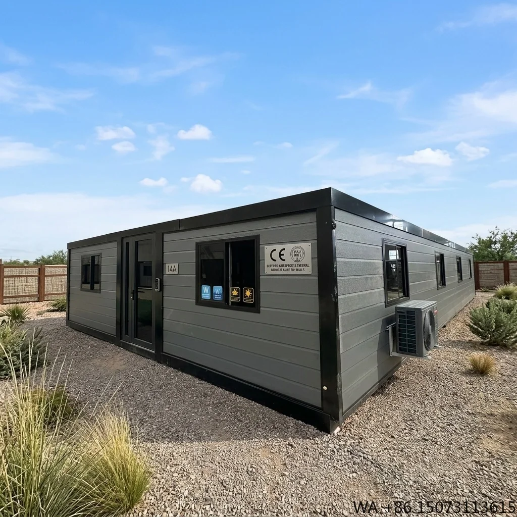 40FT Modern Expandable Container Home Double Wing Prefabricated Movable House Steel Prefab Homes with Prices