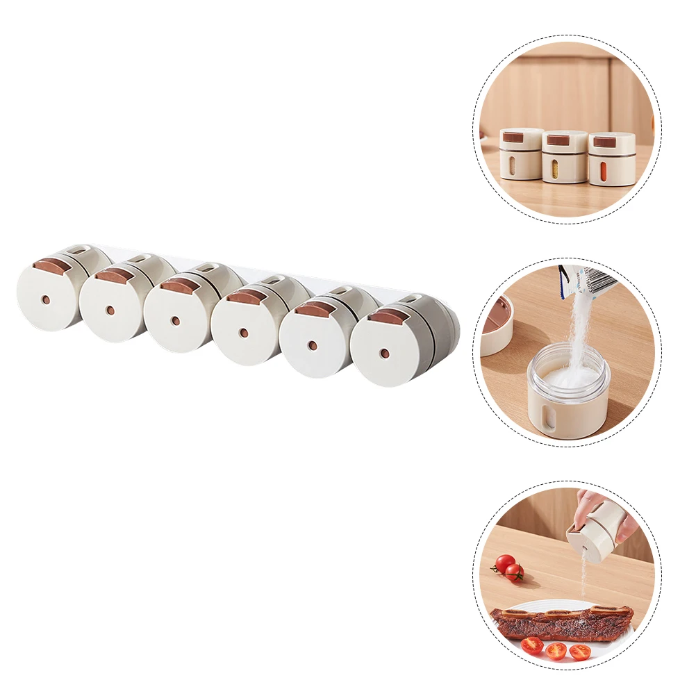 

Magnetic Spice Jars Wall Mounted Fridge Seasoning Boxes Space Saving Kitchen Essentials Sturdy Storage Containers