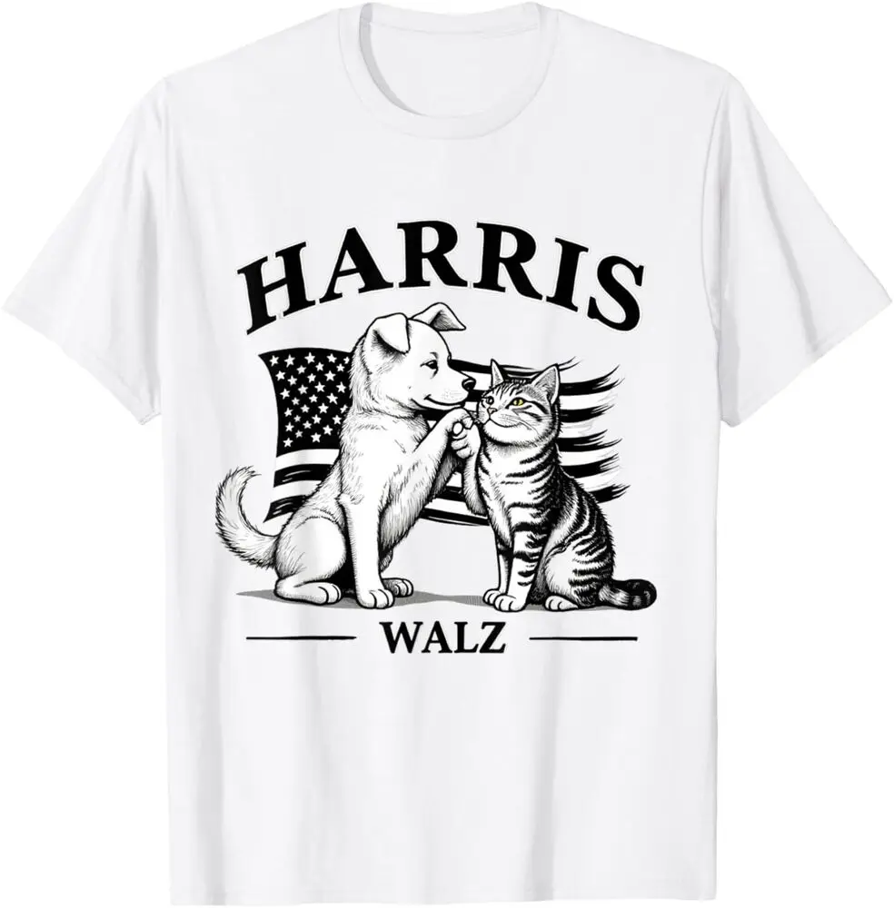 Kamala Harris Shirt, Dog Harris Waltz 2024 President Flag T-Shirt