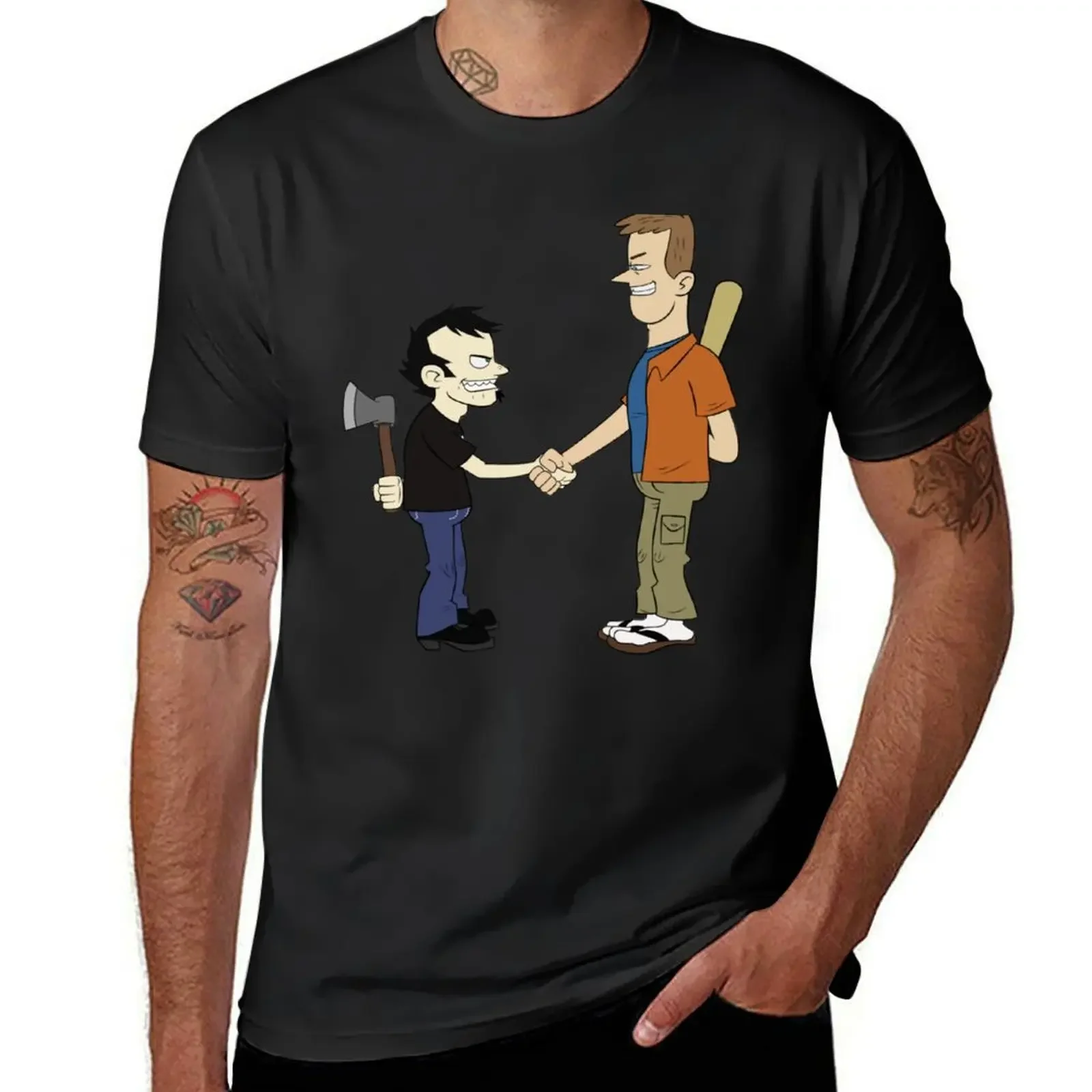 

Dan vs Chris T-Shirt cute tops vintage graphic tee boys whites mens graphic t-shirts