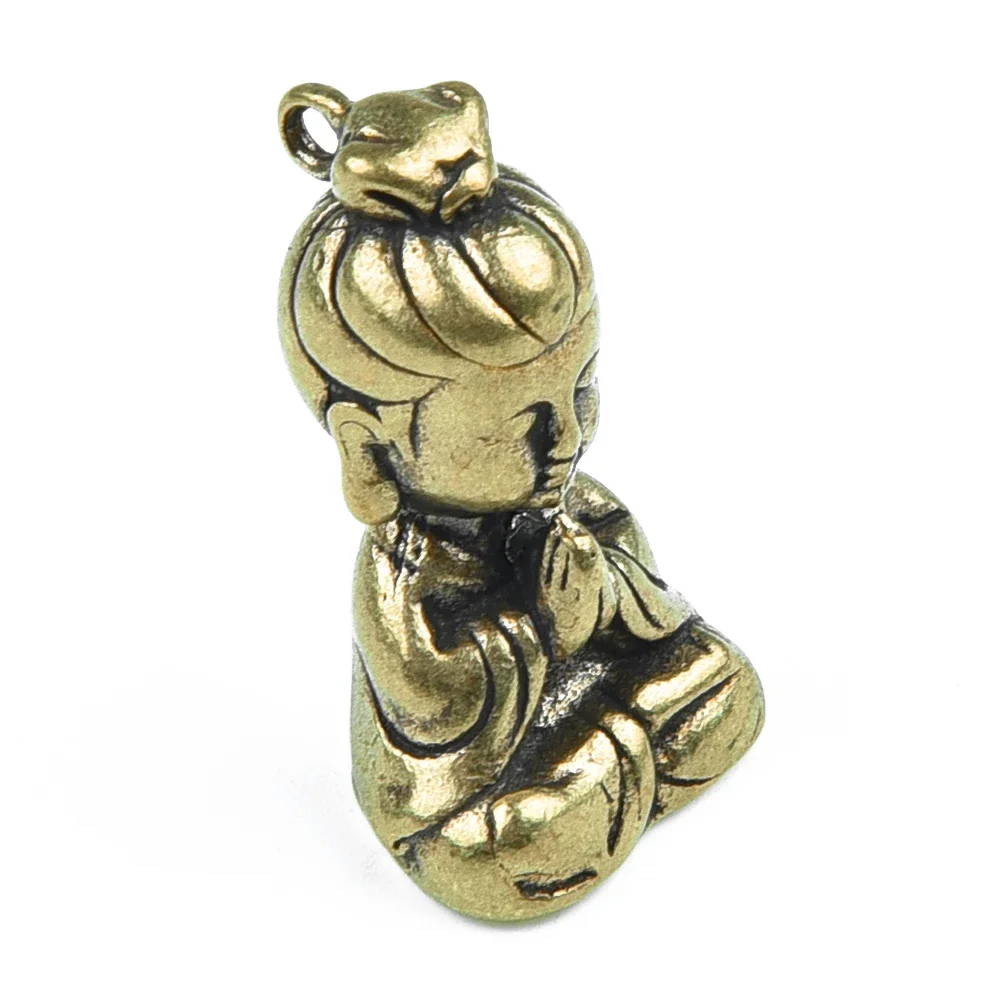 Convenient Practical Useful Buddha figurine Display Living room Home Household Indoor Miniature Ornament Brass Desk