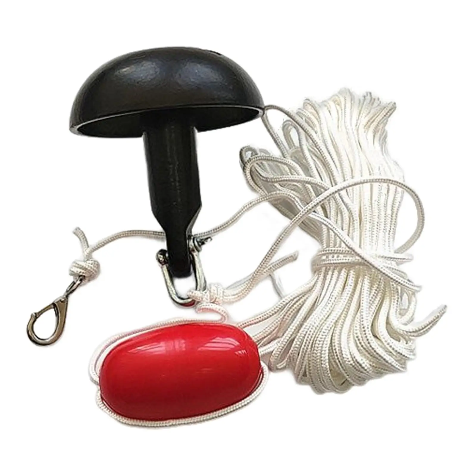 Complete Mushroom Anchor Kit 5 lbs with Rope Steel Fit for Paddle Board