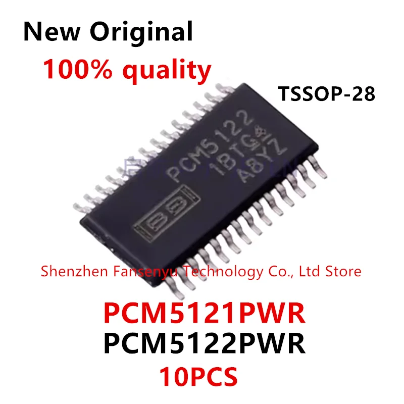 

(10piece)100% New PCM5121 PCM5122 PCM5121PWR PCM5122PWR sop-28 Chipset.