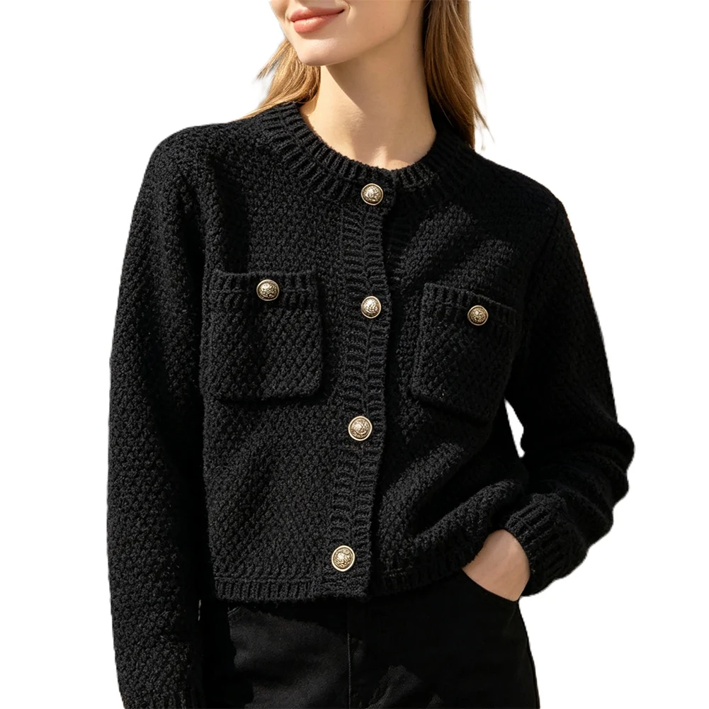 For Spring Autumn Winter One Size Women for Knit Cardigan Loose Fit Knit Cardigan Solid Color Outerwear New Condition