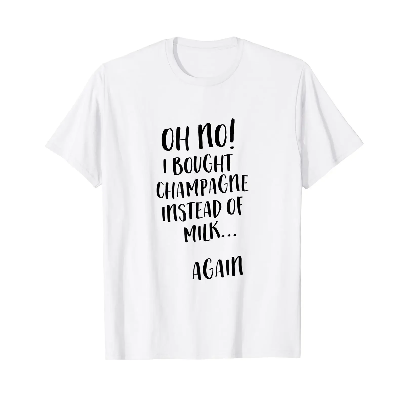 Buy Champagne instead of Milk T Shirt vintage Washed Comfortable Stylish Breathable Soft Casual Stretched Slightly fashion