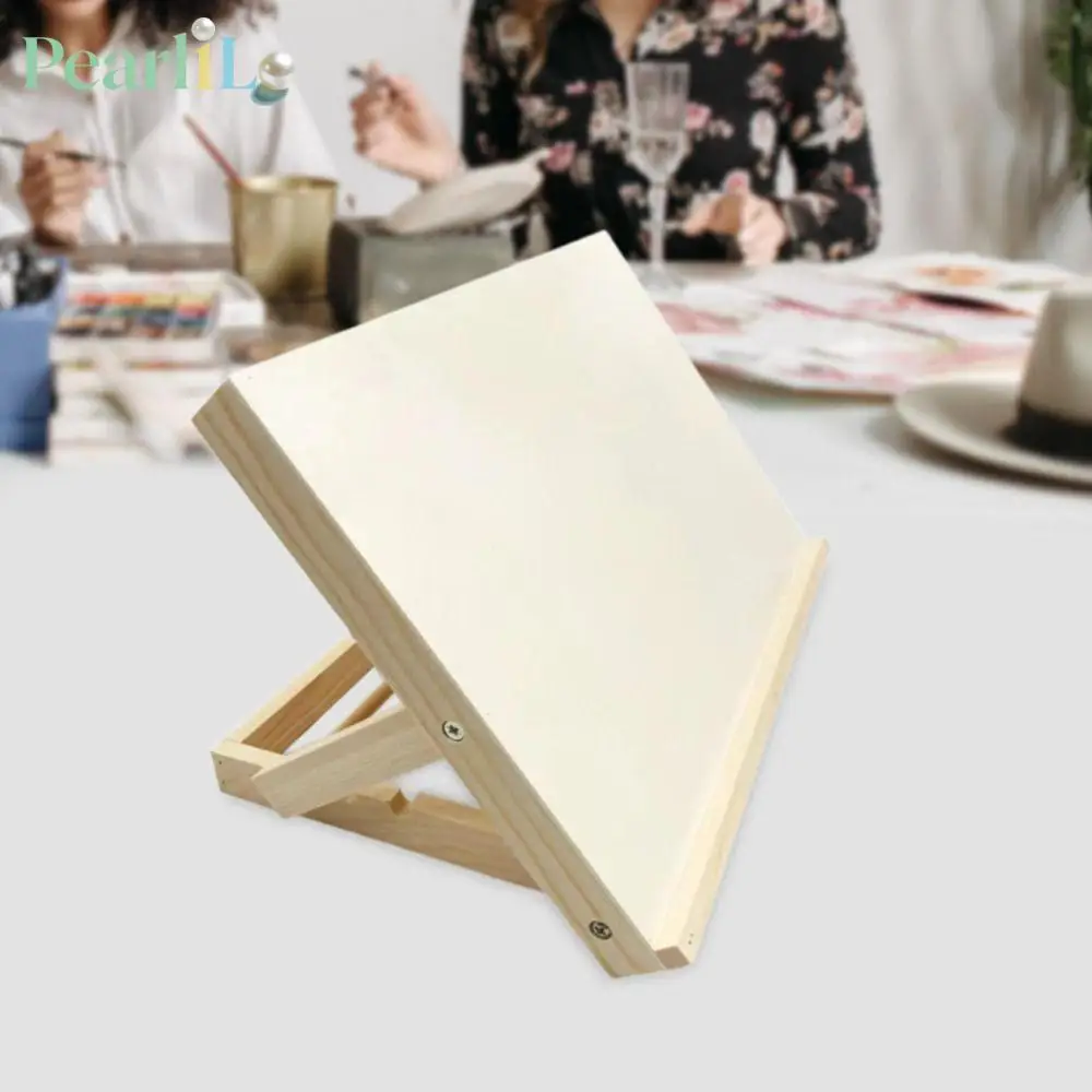 Ergonomic Wooden Easel - 80-Degree Adjustable Tilt, Desktop Art Display Stand, Supports Books and Canvas, Ideal for Sketching, W