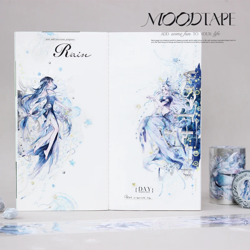 Starry Night Myth Character Planner Washi Tape Goo Ka Sticker Pet Washi Washi Tape Cute Stationery