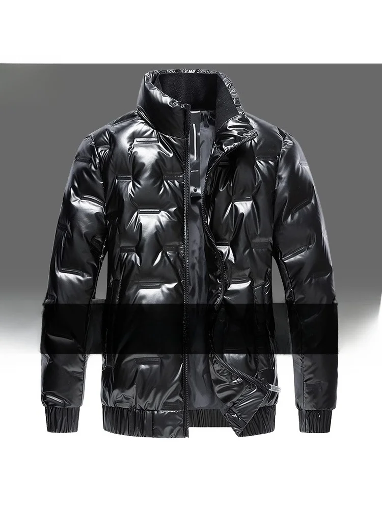 Men's down Jaet White Du down Stand Collar Waterproof Windproof Warm Luminous Surface No Wa Winter New Sle Outerwear