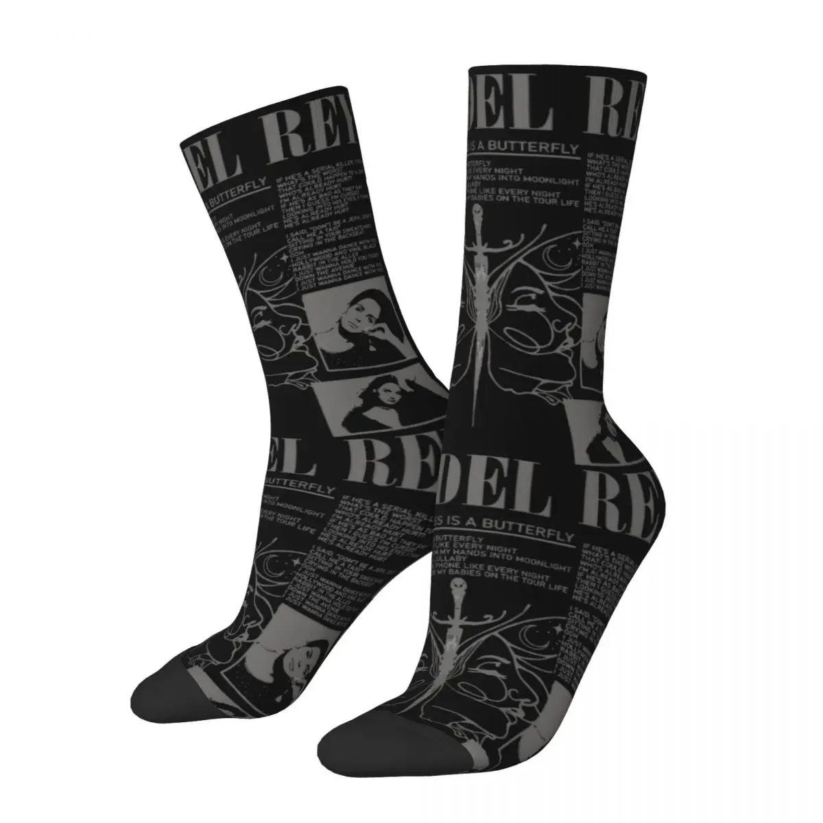 Lana Del Rey Socks Men Women Casual Socks Harajuku Spring Summer Autumn Winter Middle Tube Stockings Gift