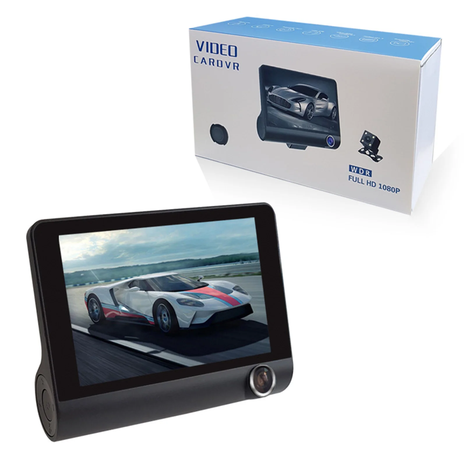 Автомобильный видеорегистратор с выдвижным кронштейном для объектива, автомобильное зарядное устройство, ручной Hd видеорегистратор высокой четкости, видеорегистратор с мониторингом передней и задней панели автомобиля