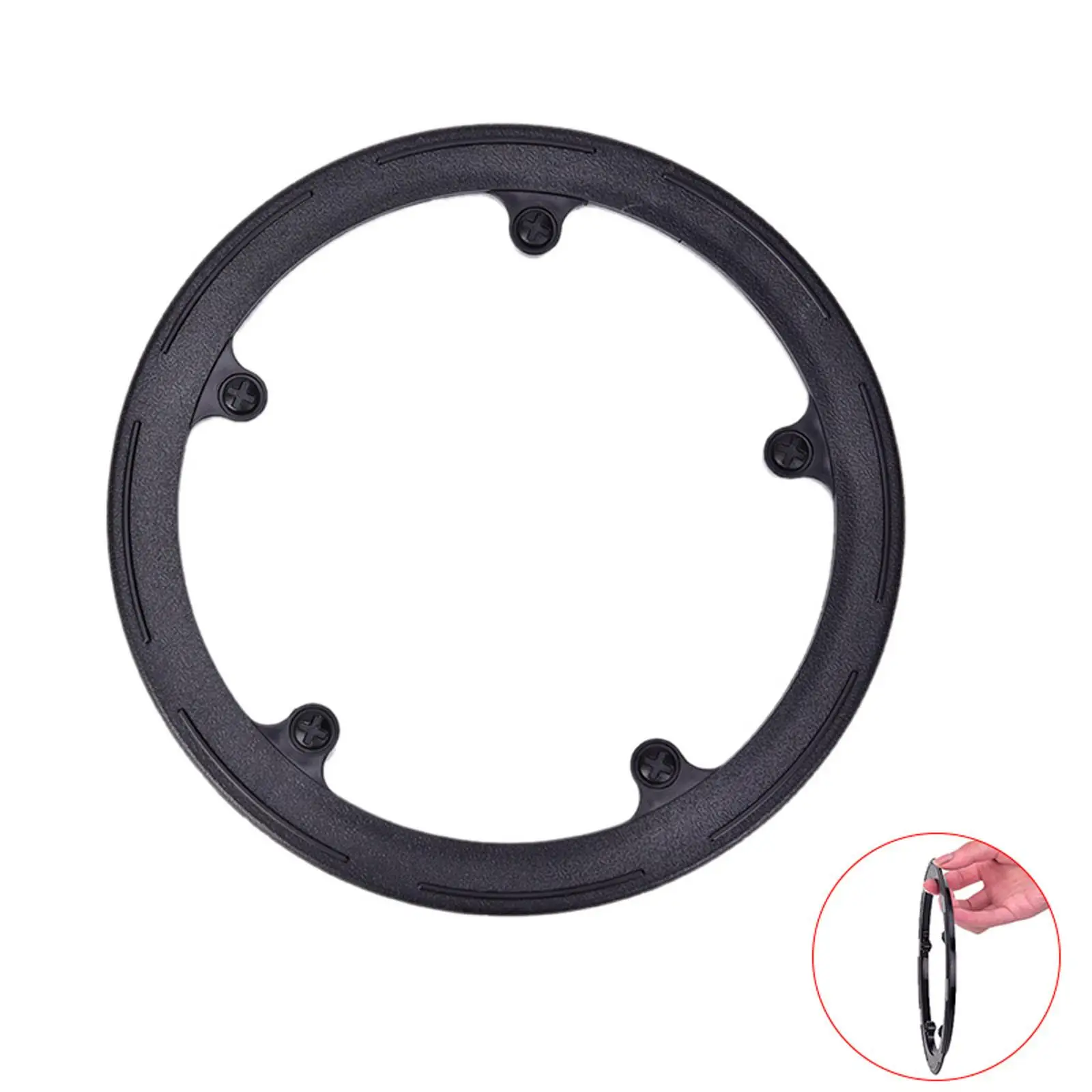 Round Bike Chain Wheel Protector Easy to Install Chainring Resin Crankset Durable Bike Chain Guard for Cycling BMX Parts