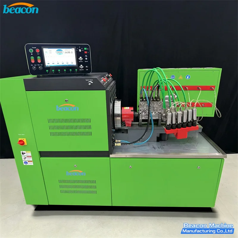 22KW Diesel Mechanical Fuel Injection Pump Test Bench A B P Type Inline Pump VE Distributor Pump Tester with 12 Flow Sensors