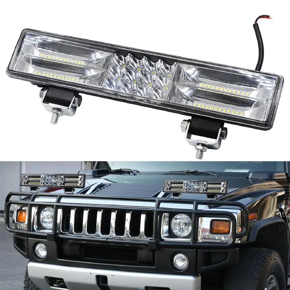 

60W Work Light Bar Waterproof Spotlight Black High Brightness Work Light Bar For Off-road Vehicles Car Accessories