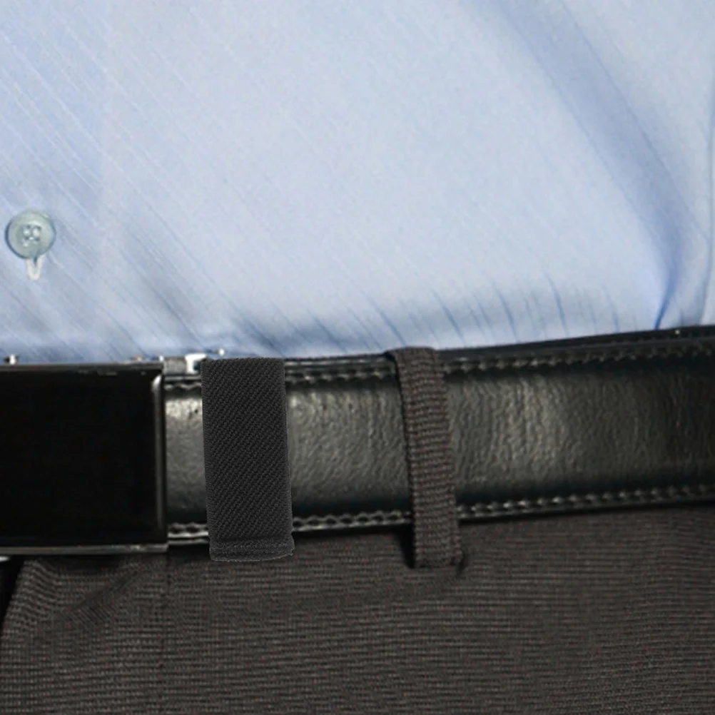 5 قطعة حزام مطاطي حفظة للرجال قابل للتعديل حبل مشبك واجب حزام مفتاح حامل واسعة حلقات النايلون على ظهره حزام التجنيب #6