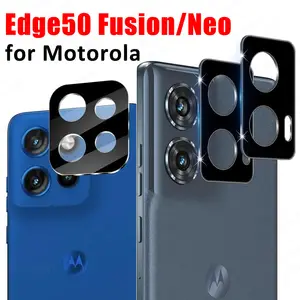 Bilashmart Motorola Edge 50 Fusion 3D Lens Glass Back Camera Protector Moto Edge50 Neo Edge50Fusion 5G Rear Film Cover Lens Accessories
