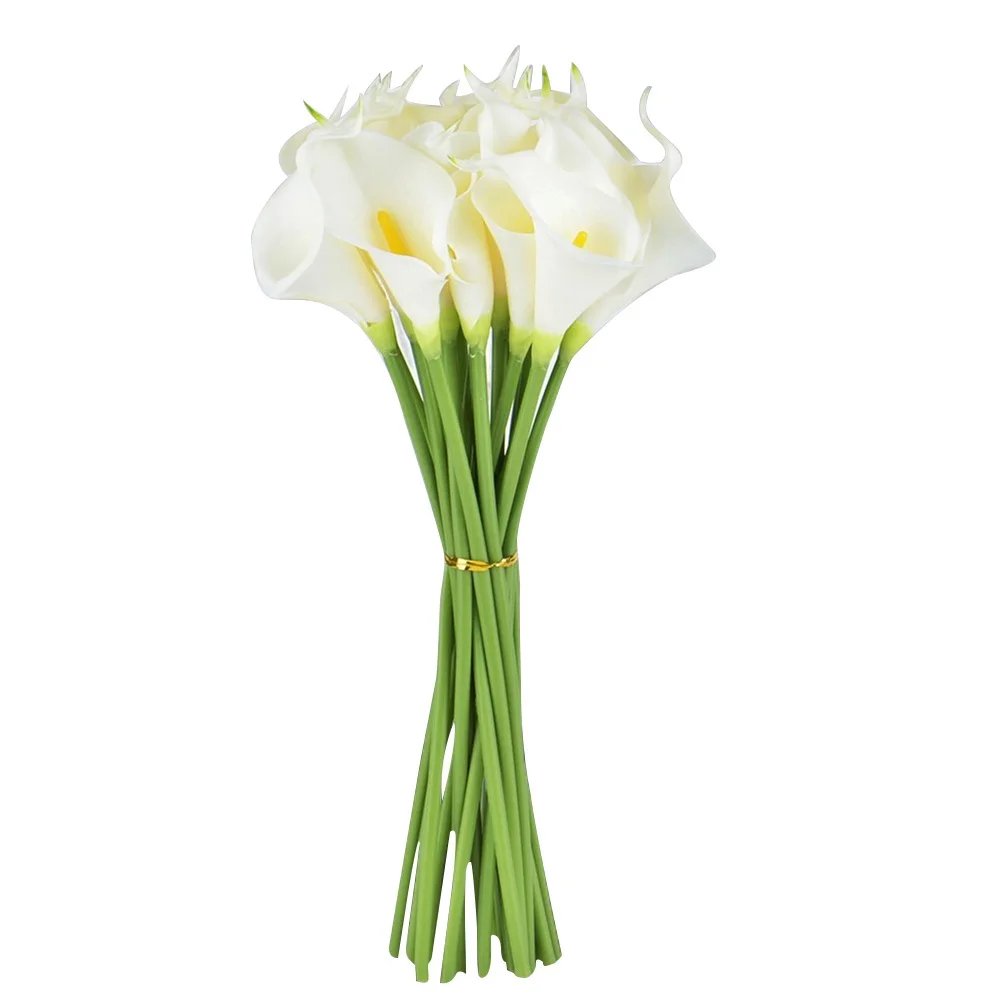 

20pcs Artificial Calla Lily Bouquet For Wedding Party Home Decor Bridal Bouquet Artificial Flowers Simulated Decoration