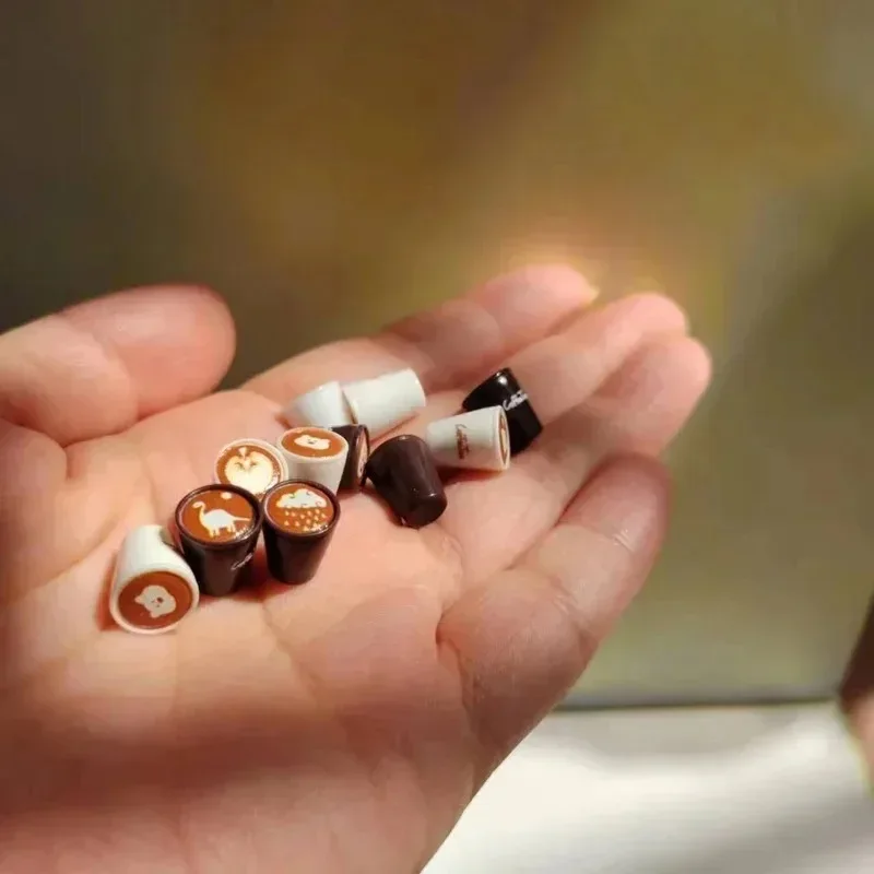 10 قطعة فناجين قهوة صغيرة جدًا/لاتيه/بيت الدمية/منمنمات/لطيفة/حديقة خرافية جنوم/ديكور تررم الطحلب/بونساي/نموذج/لوازم ذاتية الصنع #1