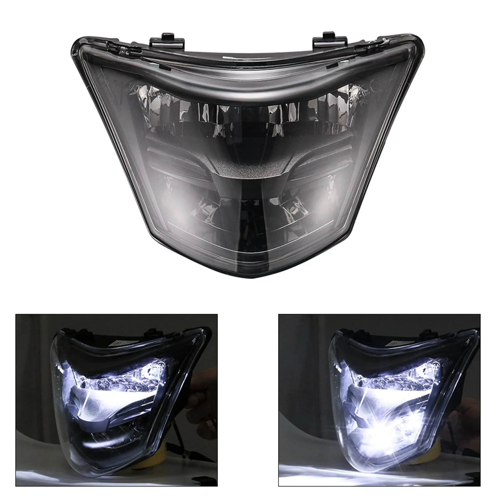 Motorcycle Headlight LED Headlight Fairing head light lamp Mask Cover Dirt Bikes for LC135 V1 135GP